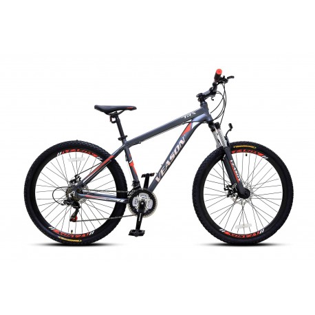 Bicicleta 27.5" Mtb Veason Disco Gris/Roja