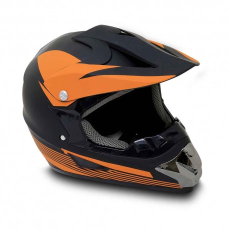 Casco Integral Wlt Negro/naranjo Xl