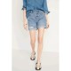 Shorts denim slouchy tiro alto mujer Old Navy