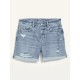 Shorts denim slouchy tiro alto mujer Old Navy
