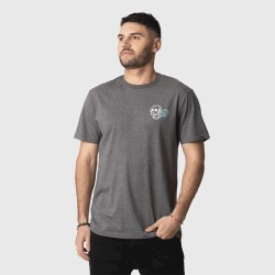 Stoked Polera Skull Reciclada Hombre Charcoal