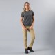 Marmot Polera Mujer Chest Logo Tee Charcoal