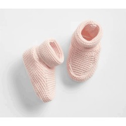 Botas GAP tejidas recién nacido rosado