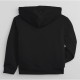 Polerón GAP Logo Sherpa Con Cierre Niño Negro