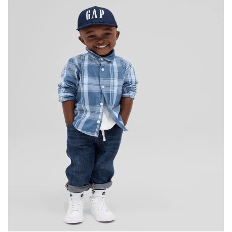 Camisa GAP Poplin Manga Larga Toddler Niño