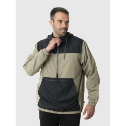 Kivul Chaqueta Cortavientos Ulmo Reciclado Hombre Negra