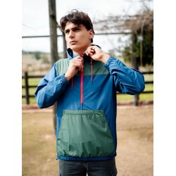 Kivul Chaqueta Cortavientos Ulmo Reciclado Hombre Azul