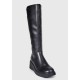 Degás Bota Cuero Emel Negro
