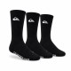 Quicksilver Tripack Calcetines Largos Negro