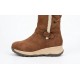Bota gamuza cordón posterior café MD