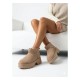 Pantubotas con tacón Khaki