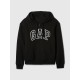 Gap Polerón Logo con cierre Mujer Negro