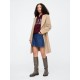 Gap Poleron Logo Heritage con Cierre Mujer Ruby Wine