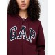Gap Poleron Logo Heritage con Cierre Mujer Ruby Wine