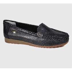 Degás Mocasín Cuero Ethel Negro