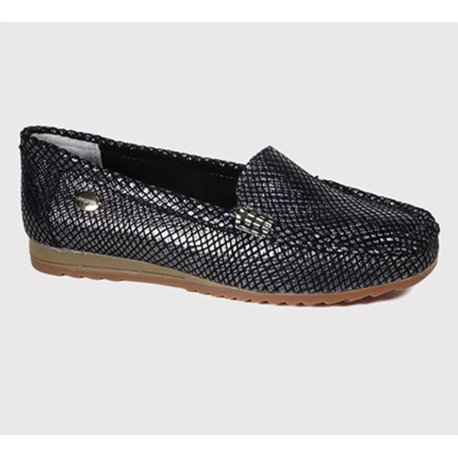 Degás Mocasín Cuero Ethel Negro