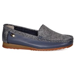 Degás Mocasín Cuero Ethel Azul